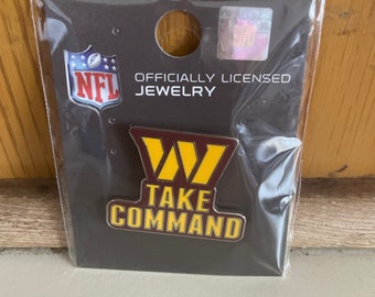 Commanders pin “ take command “ new hat lapel collector