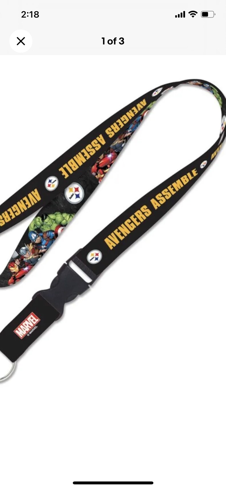 Steelers lanyard rare and unique heroes image 2