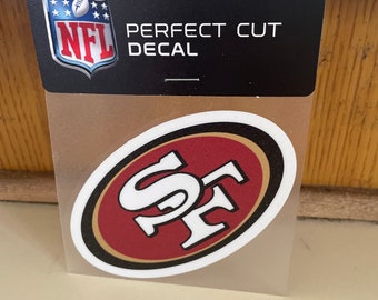 San Francisco 49ers 4x4 decal car laptop water bottle