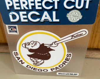 San Diego Padres retro decal friar 4x4