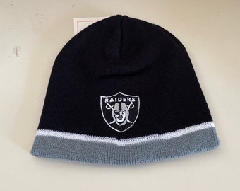 Raiders Beanie Black Cuffless - Etsy