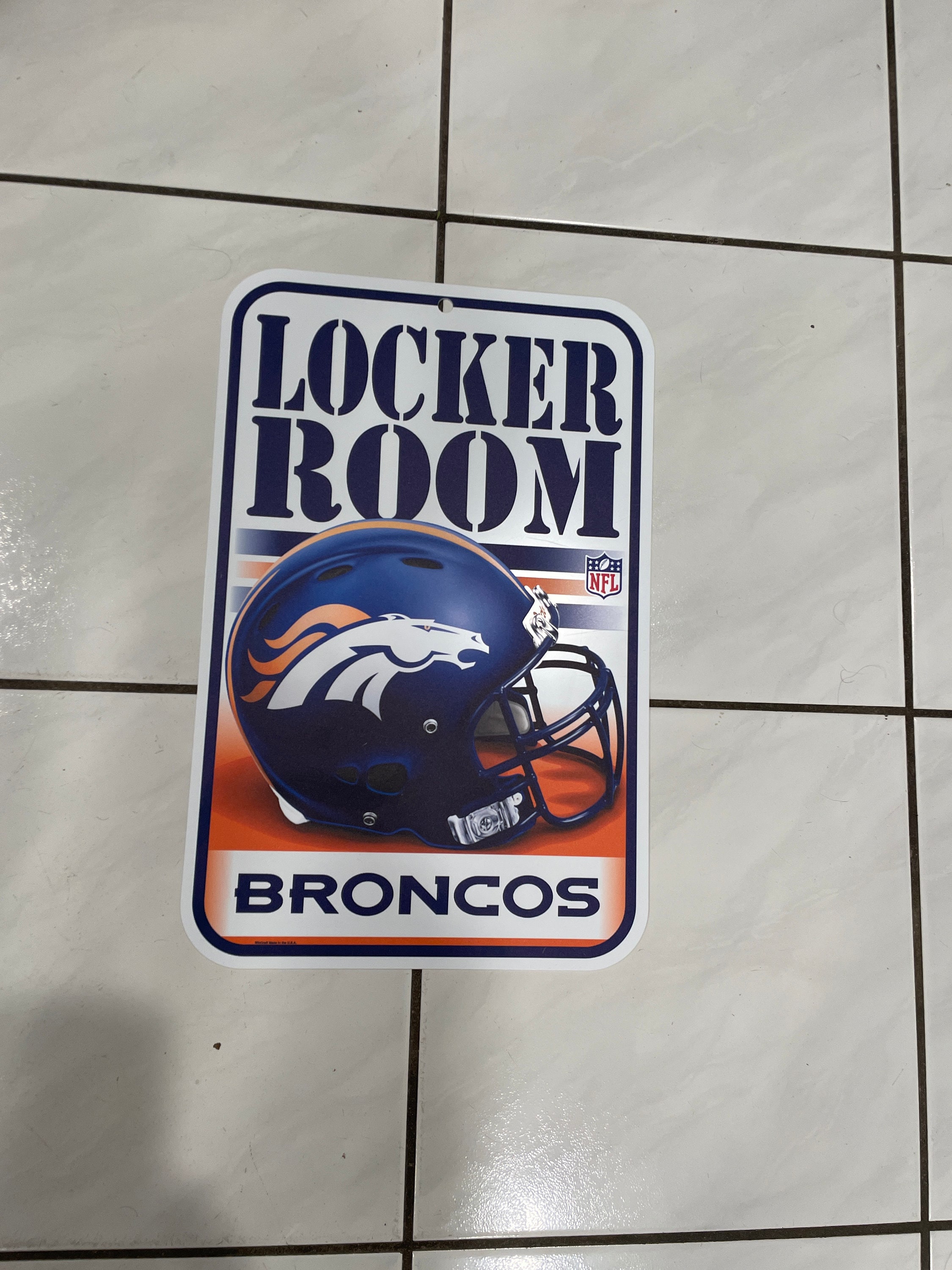 Denver Broncos Locker Room Sign 11x17 - Etsy
