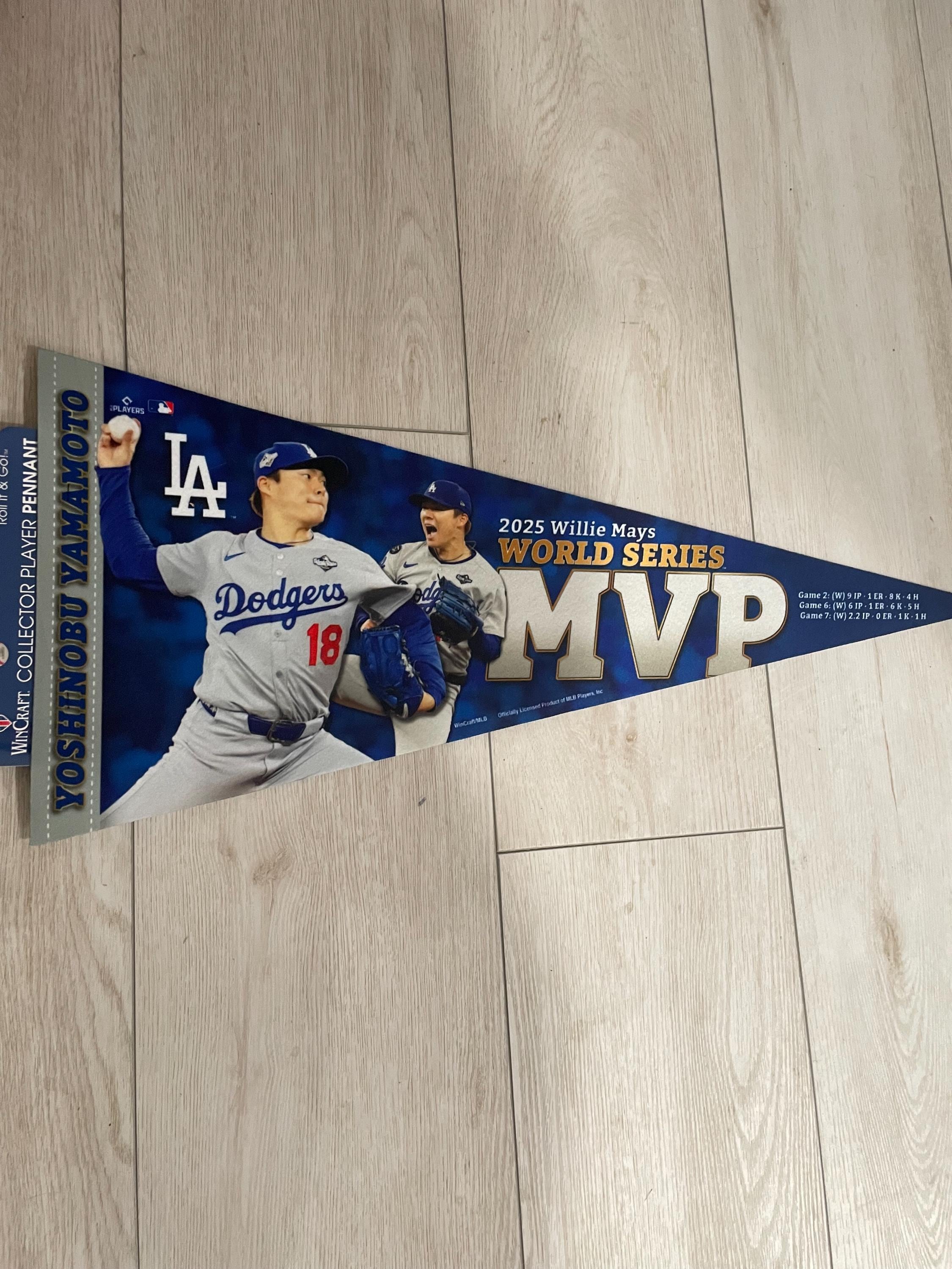 Dodgers Yamamoto MVP Premium Pennant 2025 - Etsy