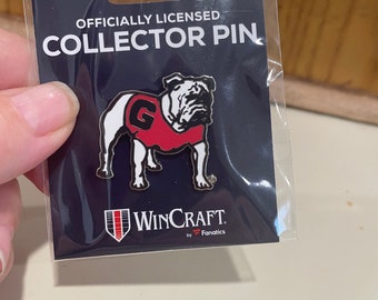 Georgia Bulldogs mascot pin UGA hat lapel collector