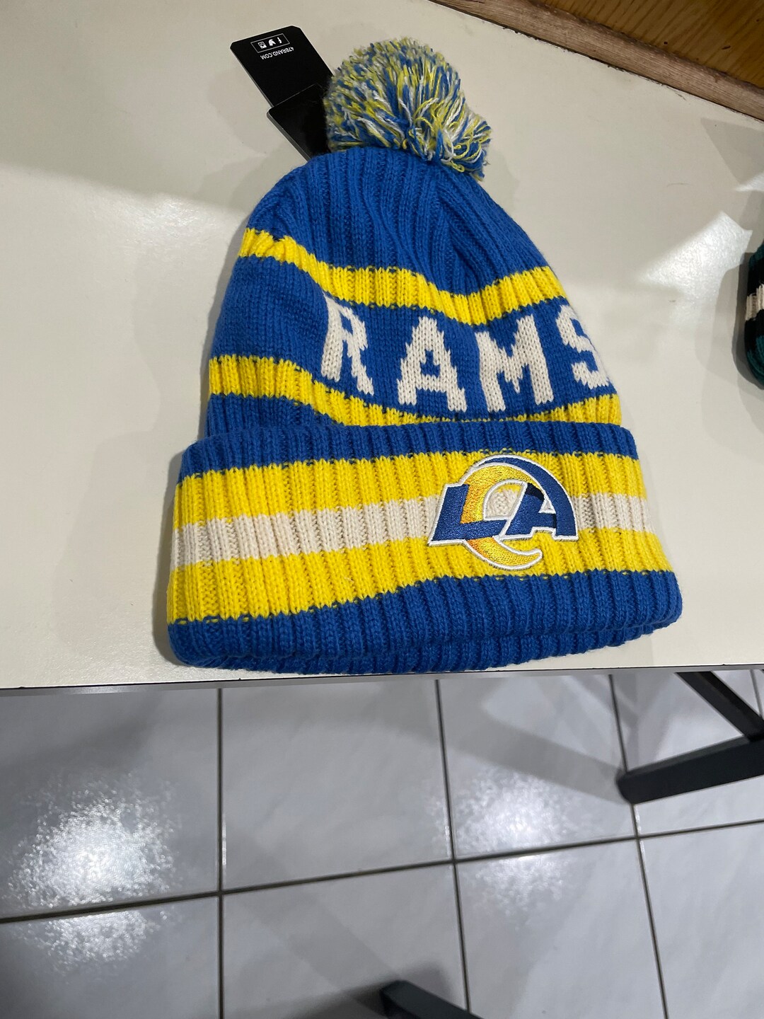 LA Rams Pom Beanie - Etsy display picture 1