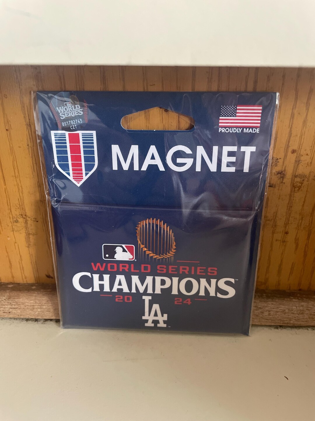 Dodgers champions magnet 2x3