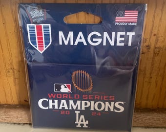 Dodgers champions magnet 2x3