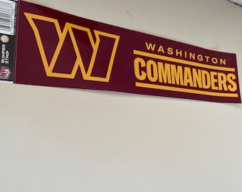 Washington commanders bumper sticker