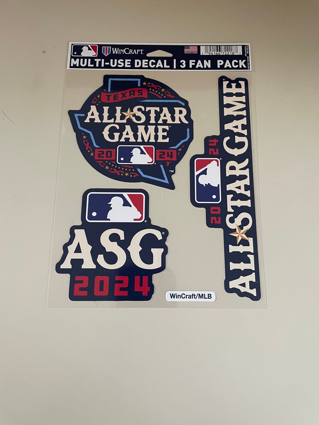 MLB All Star Game 2024 Decal Set Fan Pack Windows Laptop Water 