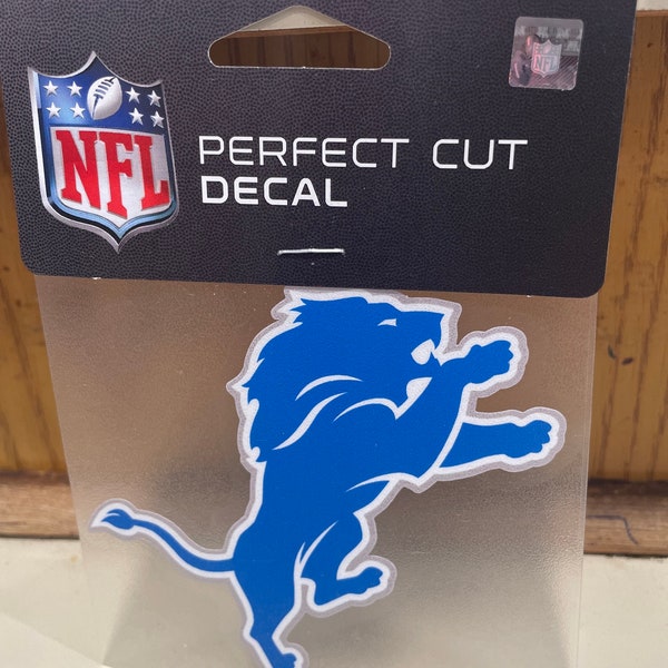 Detroit lions decal 4x4 car window, laptop water bottle