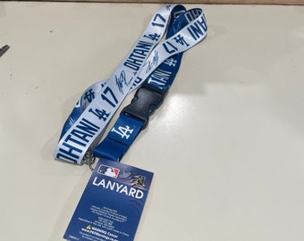 Dodgers lanyard Ohtani keychain badge holder