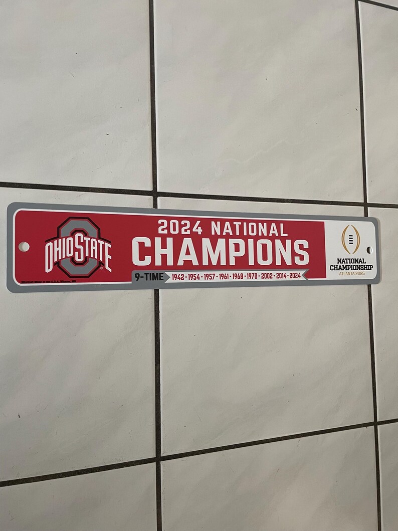 Ohio State Buckeyes Street Sign Champions - Etsy