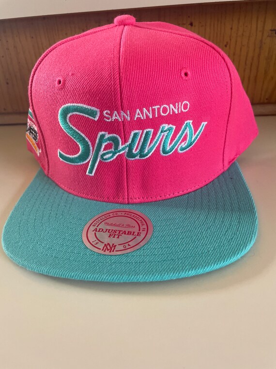 Ness Snapback Hat Pink Teal 