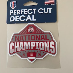 Ohio state buckeyes decal 4x4 windows laptop water bottles champions