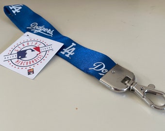 Los Angeles Dodgers Royal blue Key holder hand wrist lanyard keychain Set of 2 