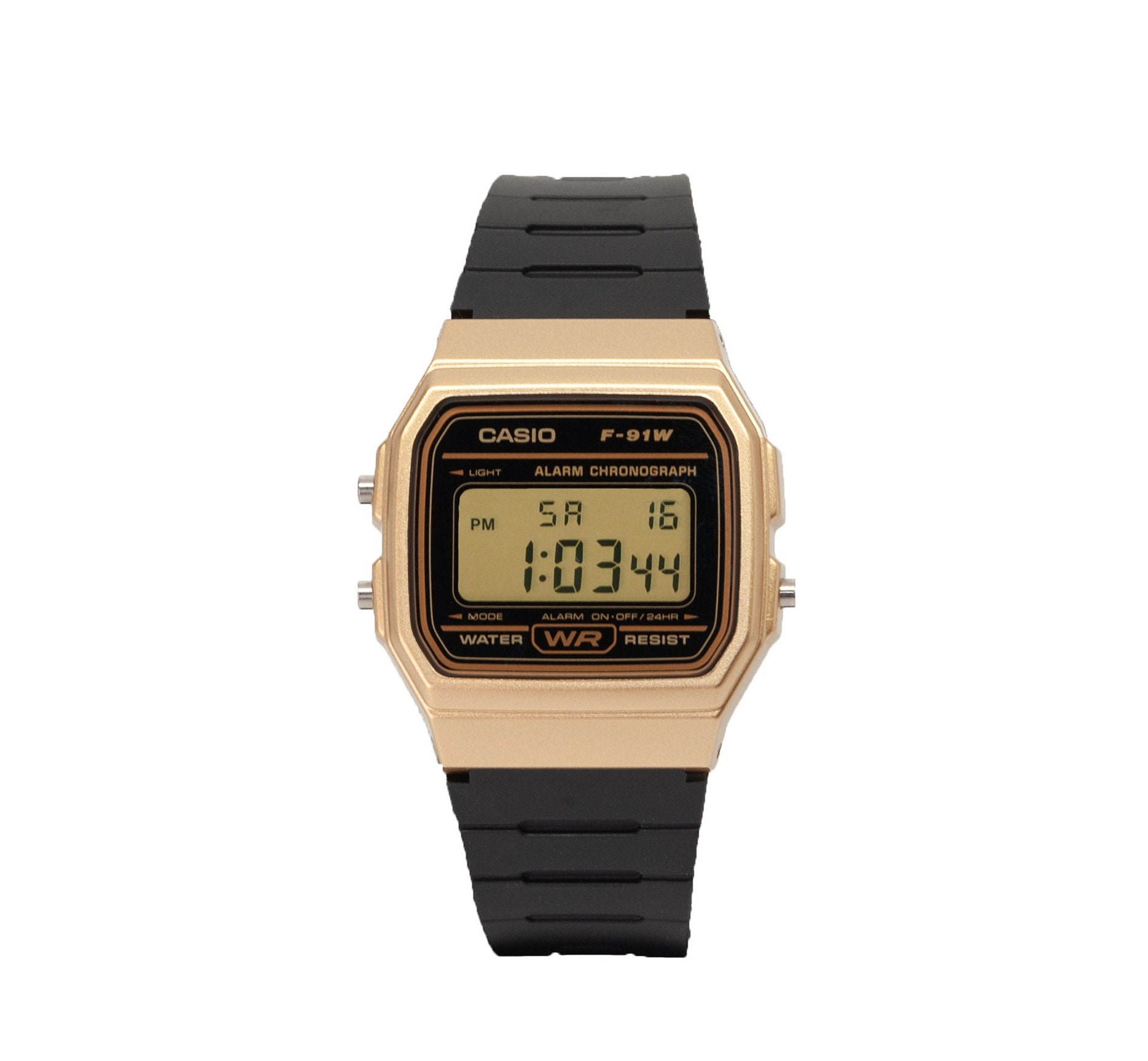 Casio F91w Gold 