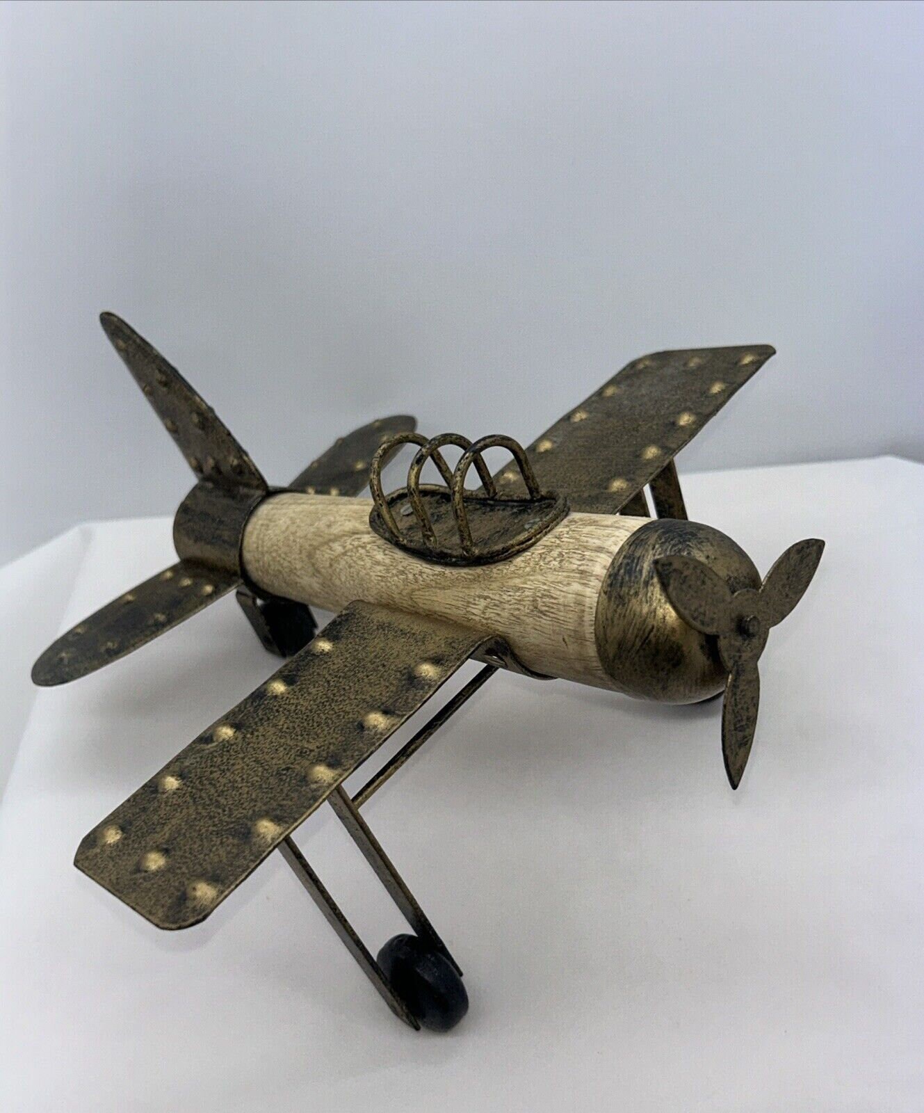 Metal and Wood Propeller Rustic Airplane Home Decor Office - Etsy