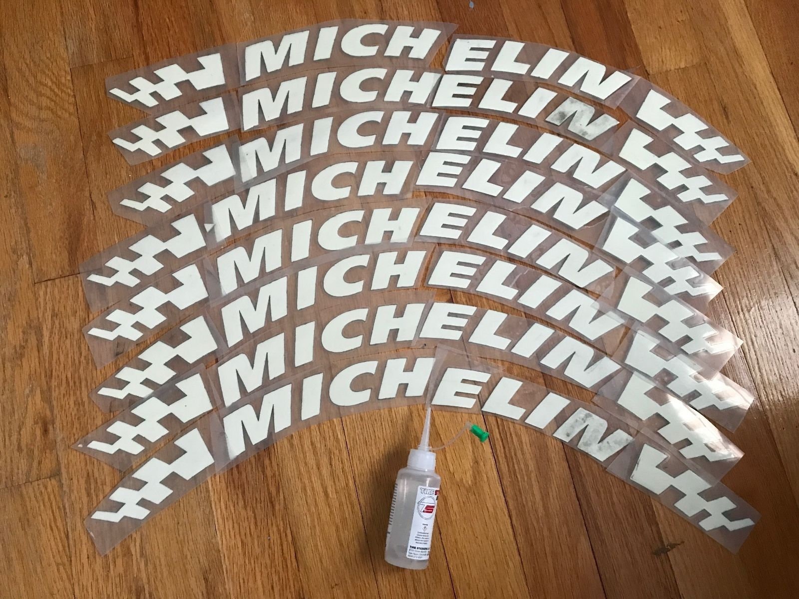 Rubber Tire Letters MICHELIN 8 Decals for 4 Wheels/tire Kit Etsy