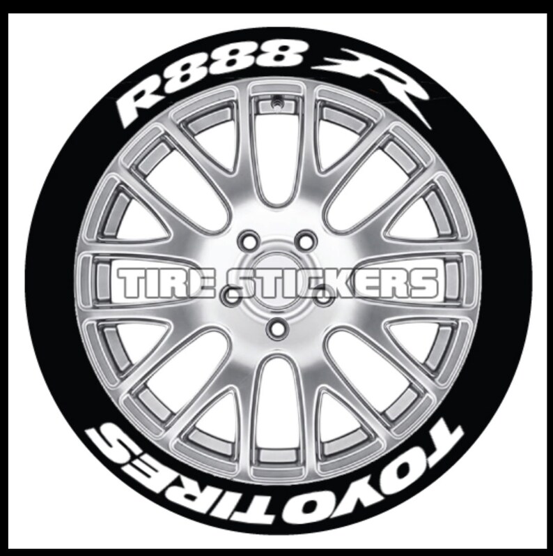 Toyo Tires White Letters >> Rubber Tire Letters Toyo Tires R888r 8 Decals For 4 Wheels 1 25 Letter Height Toyo Tires White Letters >> Rubber Tire Letters Toyo Tires R888r 8 Decals For 4 Wheels 1 25 Letter Height