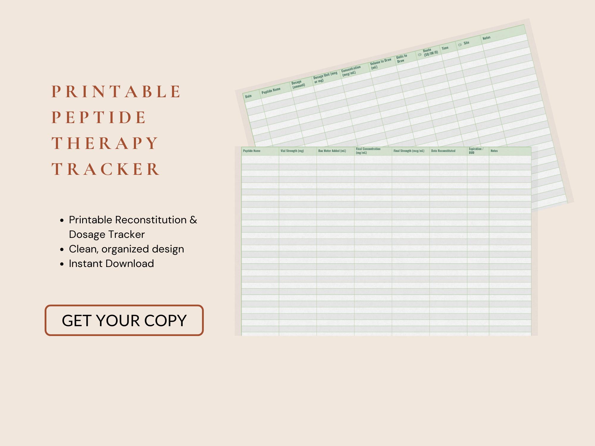 Peptide Dosage Tracker
