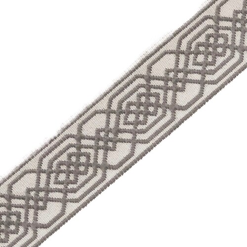 Designer Fretwork Trim by the Yard Navy Blue Ivory Tape Velvet Etsy