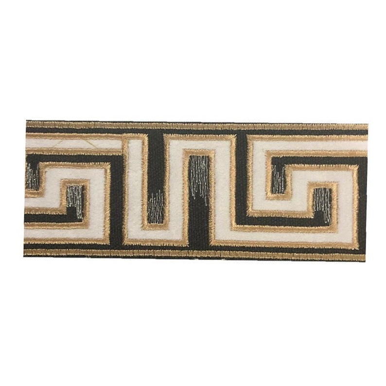 Gold Greek Key Trim by the Yard Tape Velvet Embroidered Athena Etsy UK