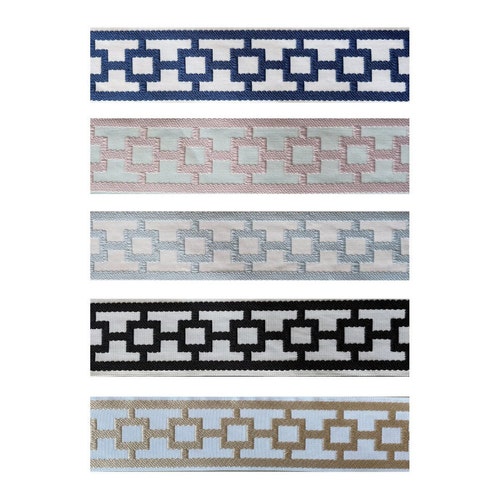 Designer Trim by the Yard Caroline Geometric Jacquard 2.15 Etsy