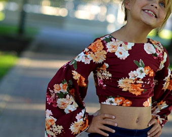 Enchanted Knit Crop & Top Sewing Pattern with Bell Sleeves