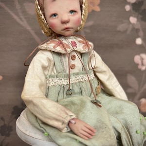 Vintage style doll OOAK Art doll Cute baby girl
