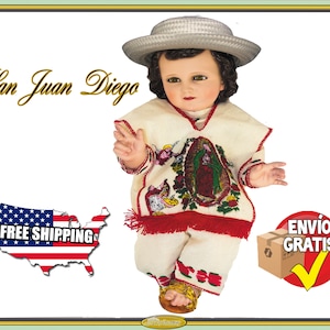 Juan Diego , Ropa de niño dios,Baby Jesus dress , Traje de niño dios , Baby Jesus clothes , Baby jesus out fit , Vestido nino dios ,virgen