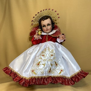 Sagrado Corazón, Ropa de niño dios, Vestido de Niño Jesús, Traje de niño dios, Ropa de Niño Jesús, Bebé Jesús en forma, Vestido niño dios