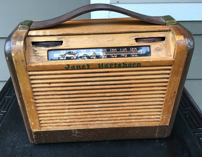 1940s Philco Radio Roll Top Tube Radio Portable Etsy