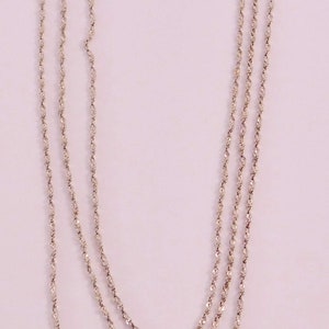 3 Silver Chain 925 Necklaces 24&quot; 20&quot; 18&quot; Layering