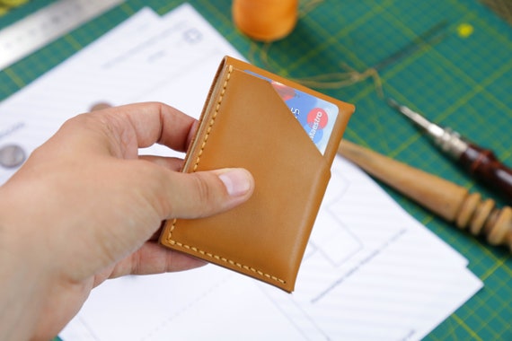 Minimalist Leather Wallet PDF Template USD Sized Leather - Etsy
