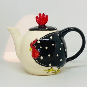 Black Chook Teapot