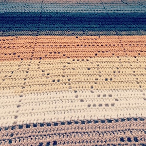Elephant Filet Crochet Blanket