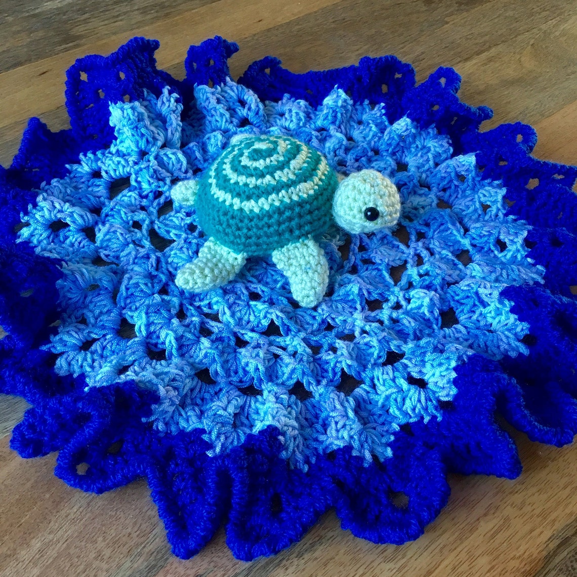 Turtle Security Blanket Crochet Pattern - Etsy