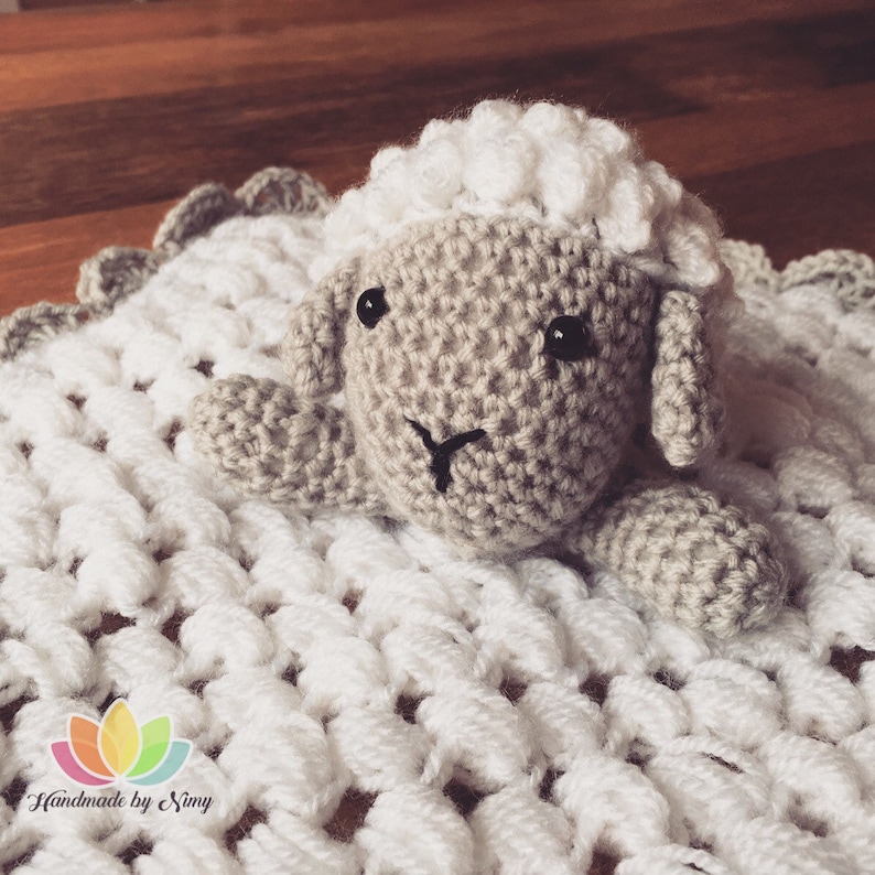 Fluffy Sheep Security Blanket Crochet Pattern Etsy UK
