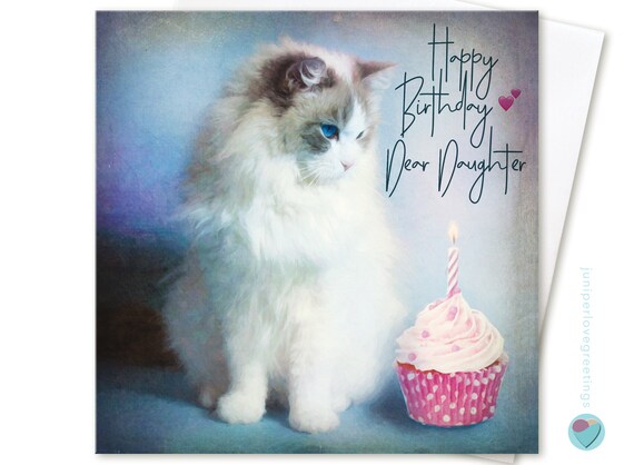 Dochter Verjaardagskaart Gelukkige Verjaardag Lieve Dochter Etsy Belgie