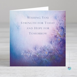 Carte de condoléances - Carte de condoléances - Désolé pour votre perte - Possibilité d'ajouter un message imprimé personnalisé ou un verset à l'intérieur de cette carte