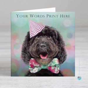 Carte d'anniversaire personnalisée pour ami, homme ou femme - carte d'anniversaire pour chien Cockapoo - carte d'anniversaire pour garçon ou fille - carte pour papa chien - carte pour maman chien