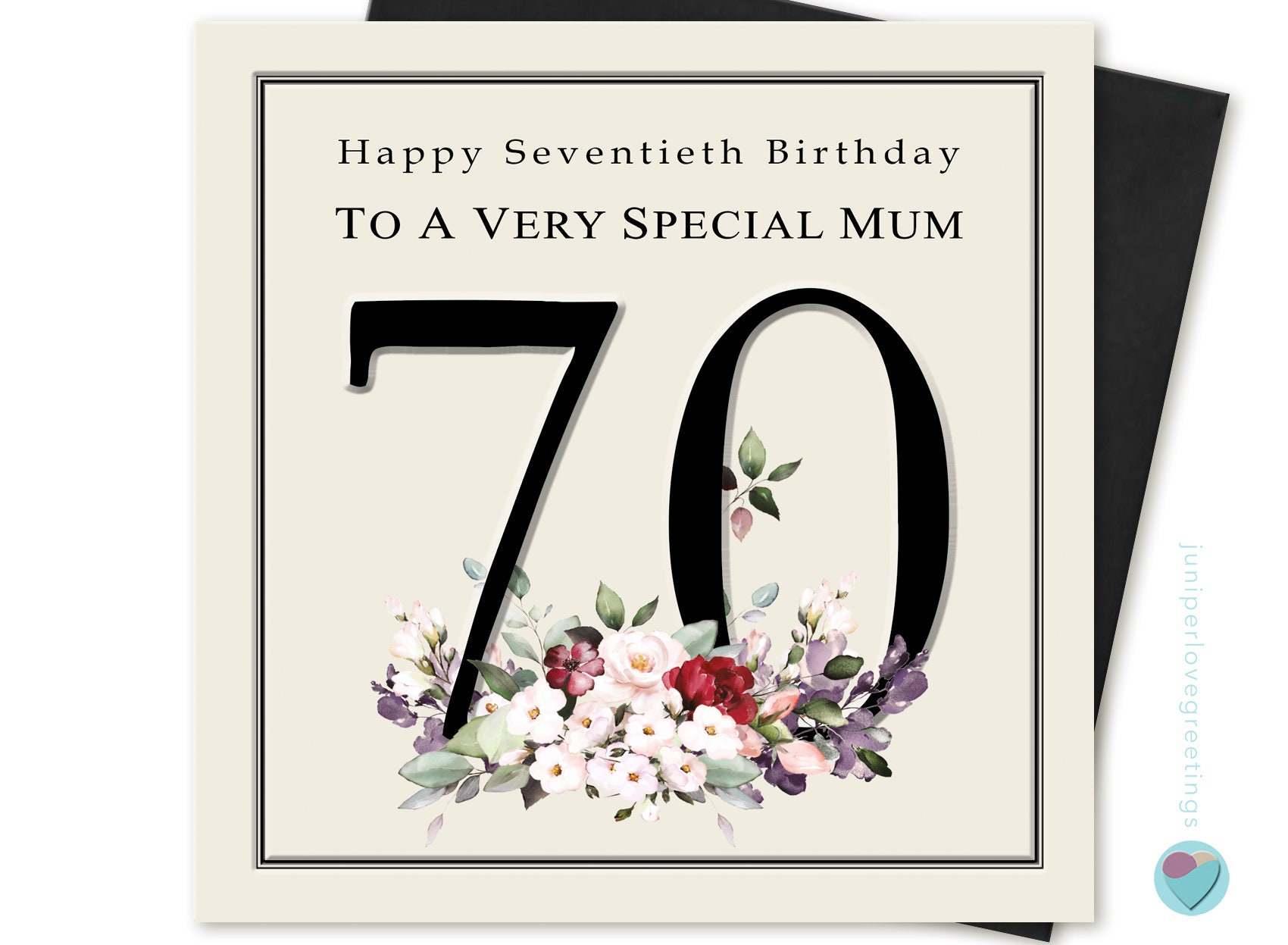 Tarjeta de 40 cumpleaños para mujer Feliz 40 cumpleaños a una SOBRINA  ESPECIAL tarjeta de calidad de diseño elegante clásico elegante para ella  por Juniperlove -  México