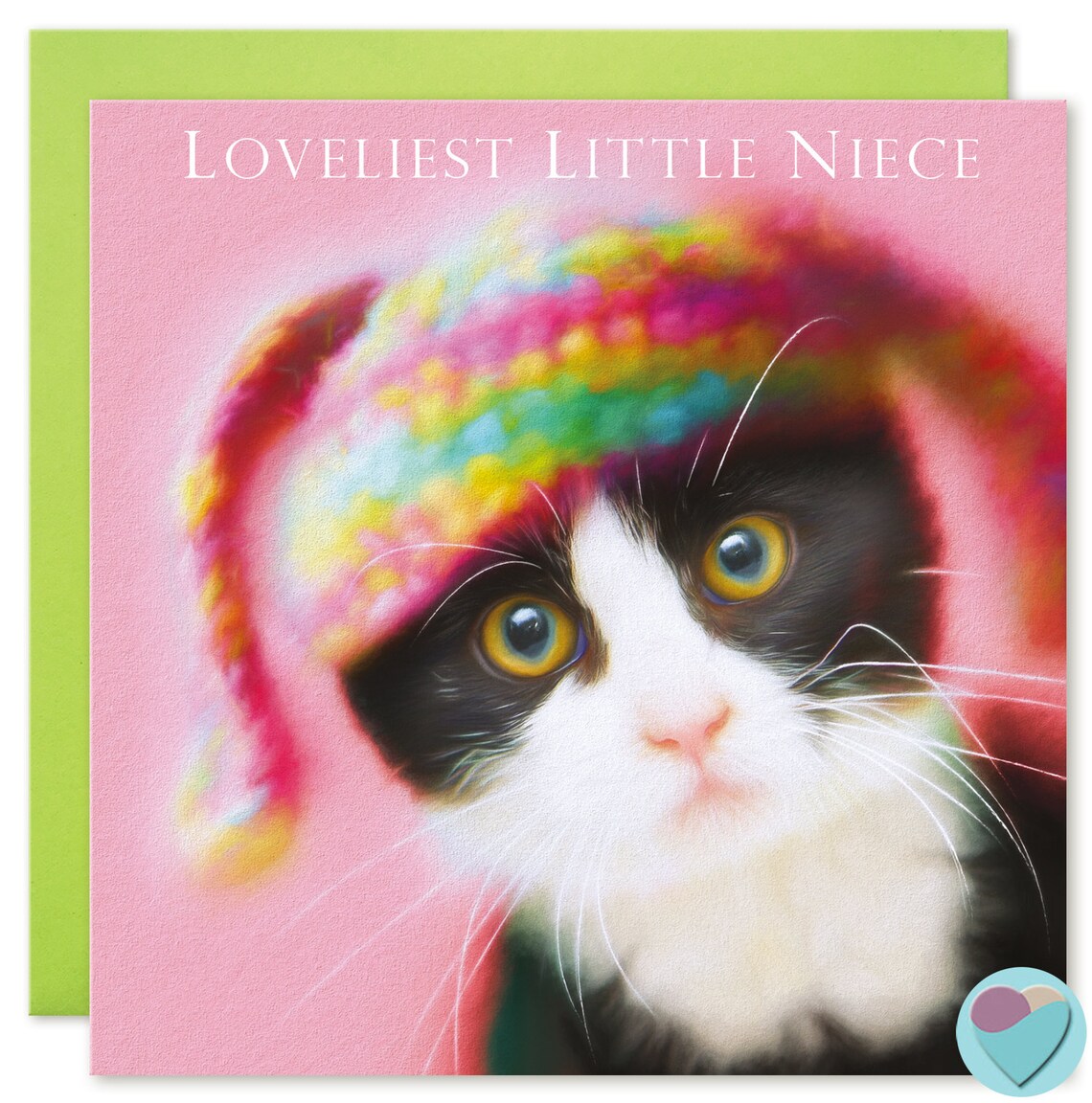 Kitten Cat Funny Niece Greeting Card Birthday Easter | Etsy