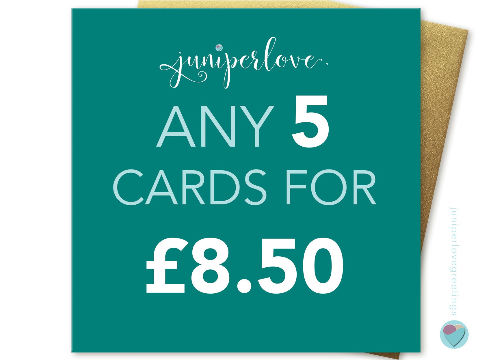 You can pick ANY 5 cards from my shop christmas birthdays anniversary…