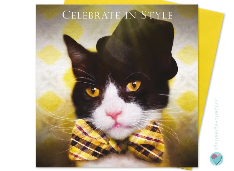 Anniversaire Cartes Chat Tabby Chat Blanc Amant Ami Maman De Le Chat Noir Noir Eidos Net