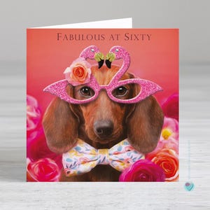 Carte d'anniversaire 60 ans femme homme femme homme FABULEUSE À SOIXANTE ANS - Possibilité d'ajouter un message ou un verset imprimé personnalisé à l'intérieur