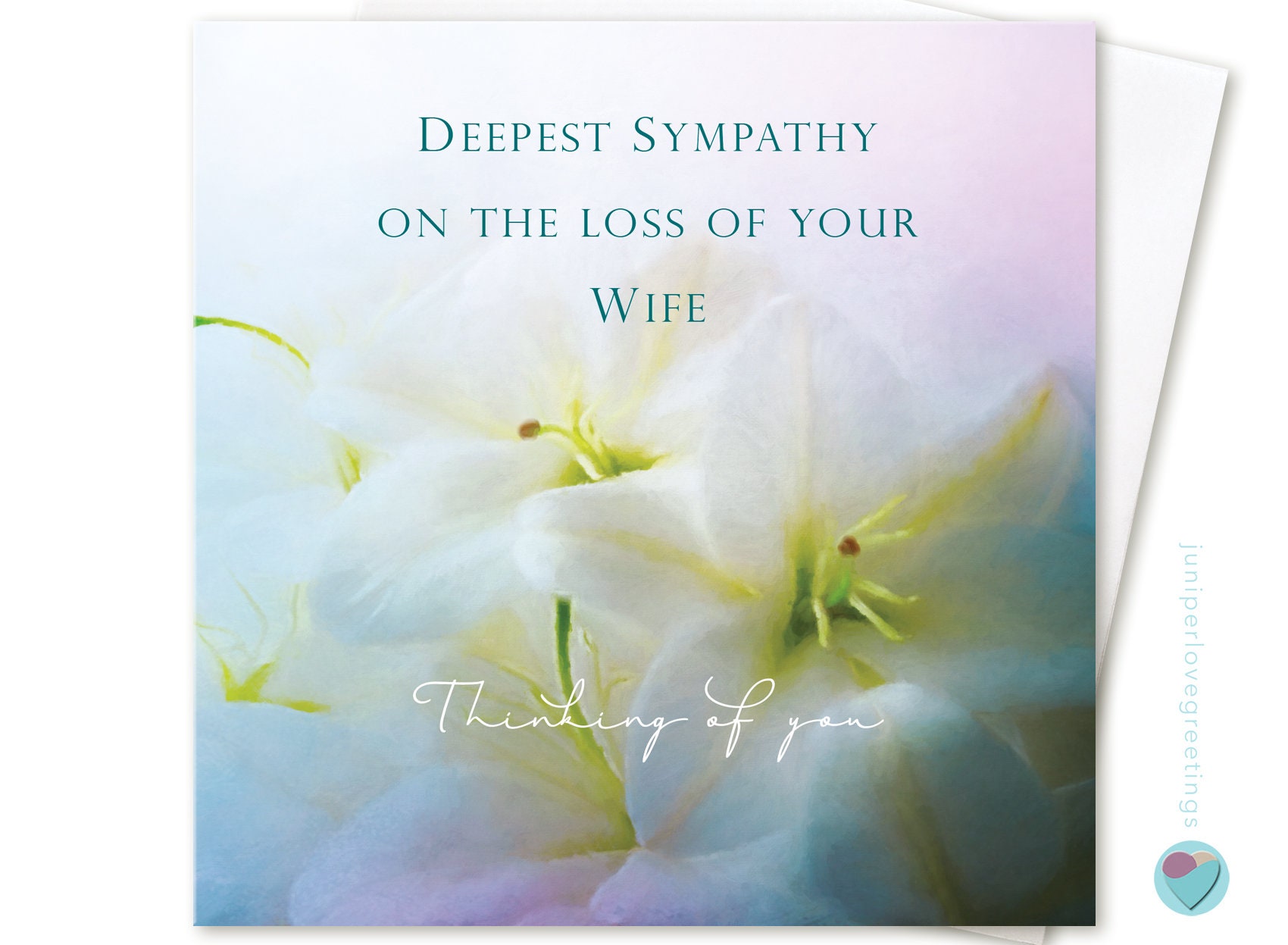 Condolence Card Bereavement Sympathy DEEPEST SYMPATHY on the Etsy UK