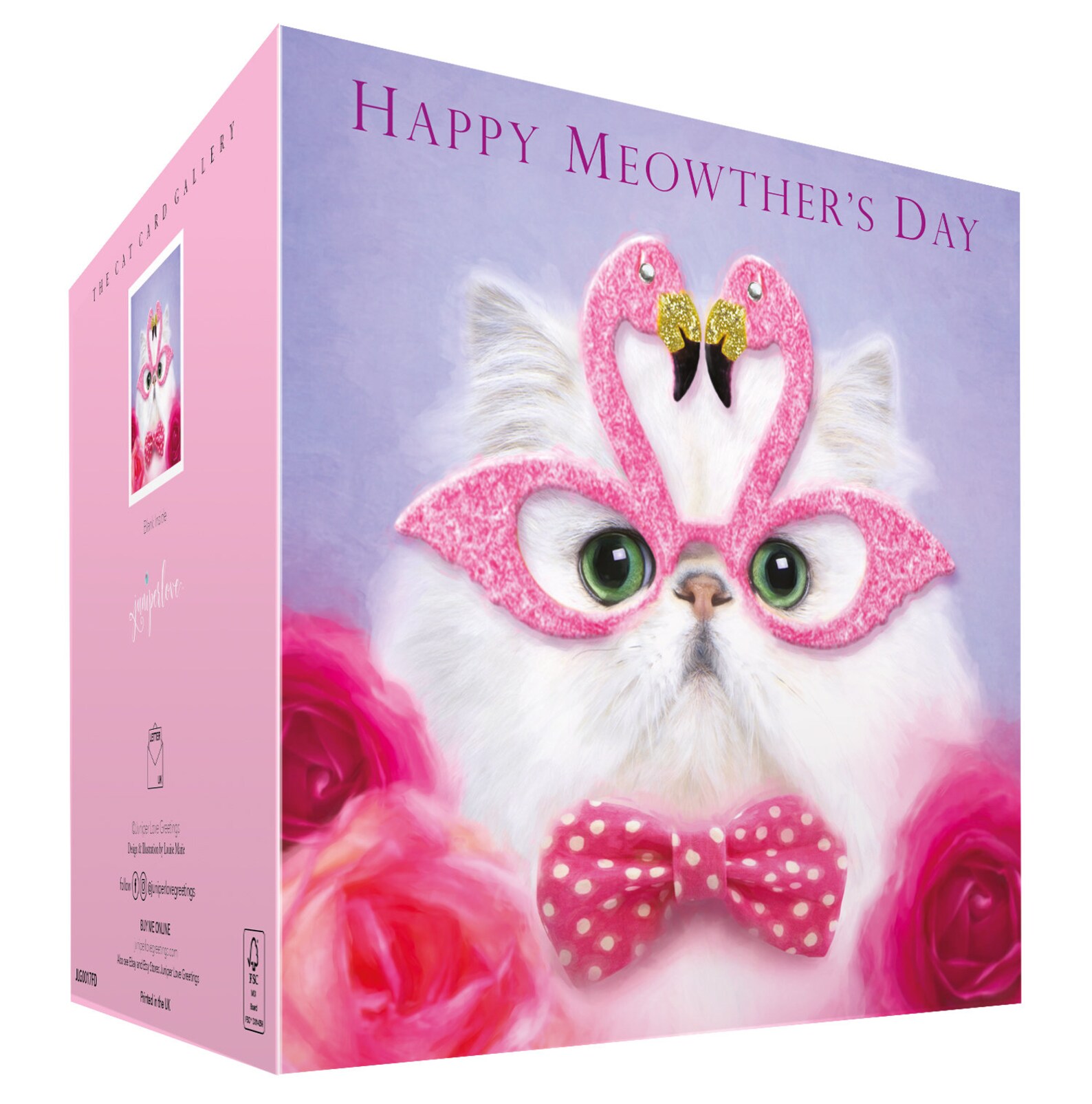 Mother s Day Card White Persian Cat Mum Mom Mummy Mum Pink Etsy