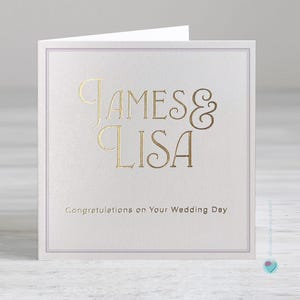Carte de mariage - Ajoutez des noms - Carte de mariage personnalisée - Possibilité d'ajouter un message personnalisé à l'intérieur de la carte