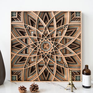 STEREOWOOD Astral Multi-Layer Wooden Wall Art, Stereoscopic 3D Decor, Living Room Decor, Bedroom Decor, Laser Cut Arts and Crafts
